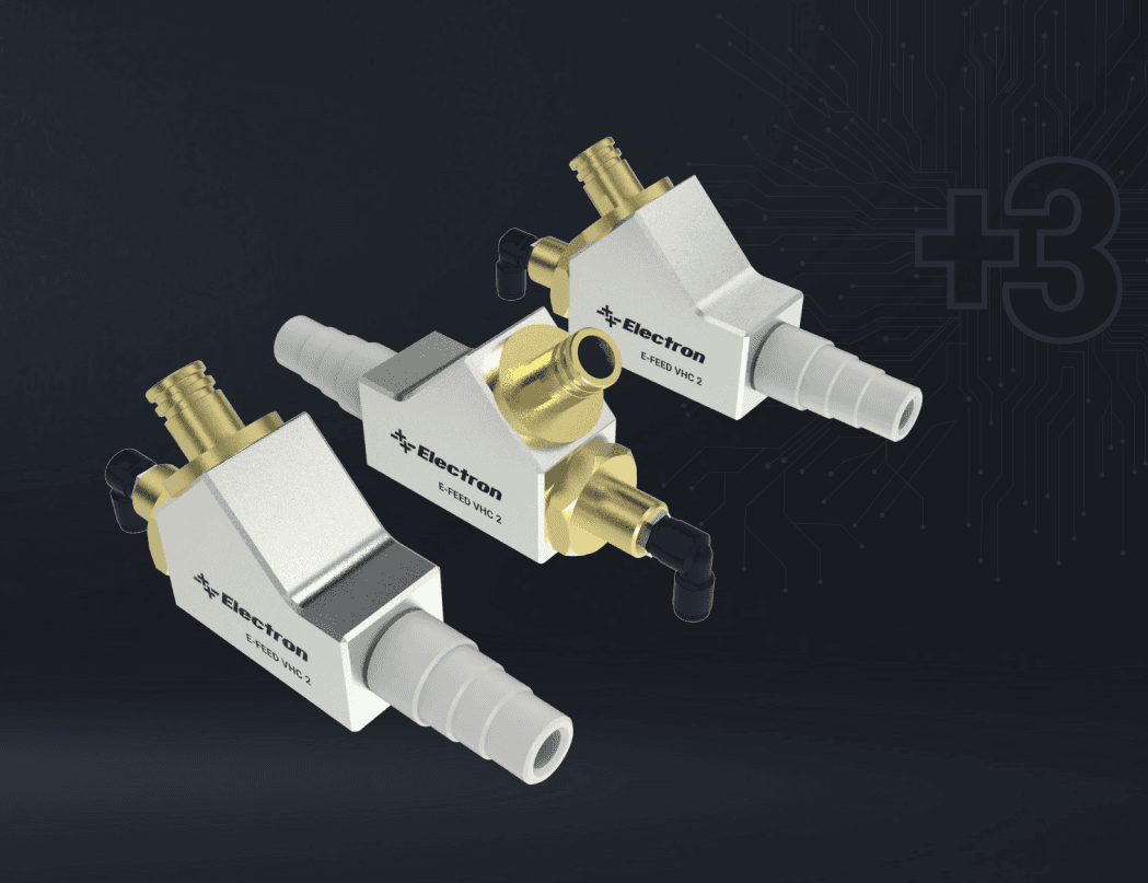 Three Electron E-FEED VHC2 powder recovery fittings